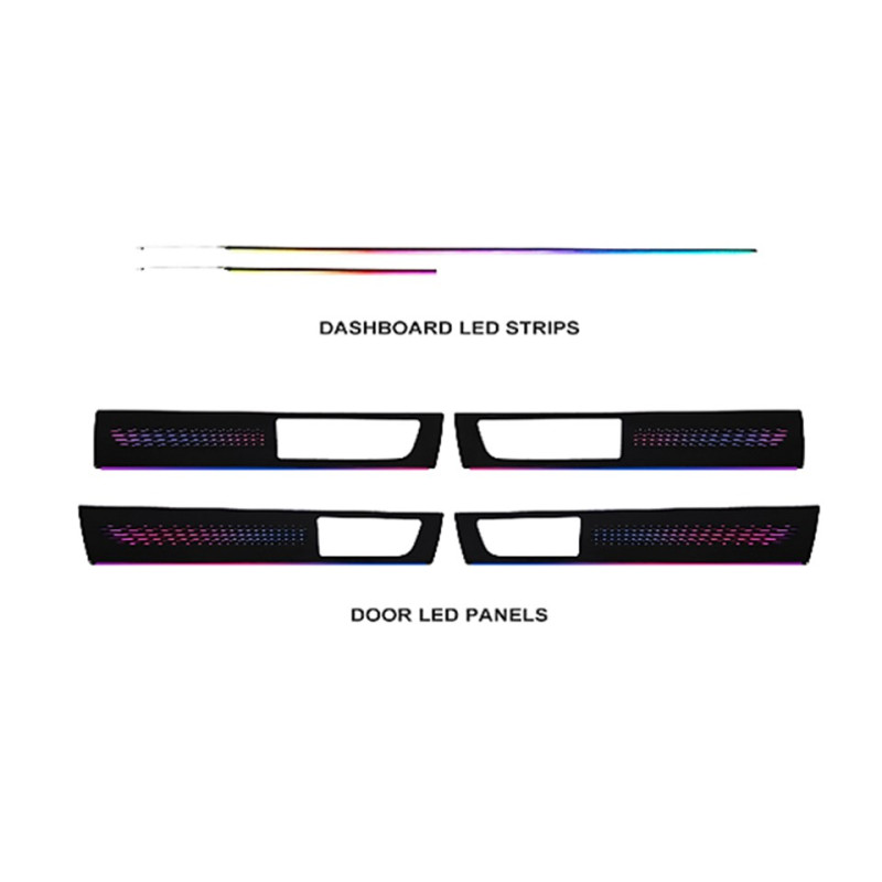 Ambient interior lighting FORS.auto for Land Rover Discovery 4 2010-2016 (Streamer)-22 LEDs
