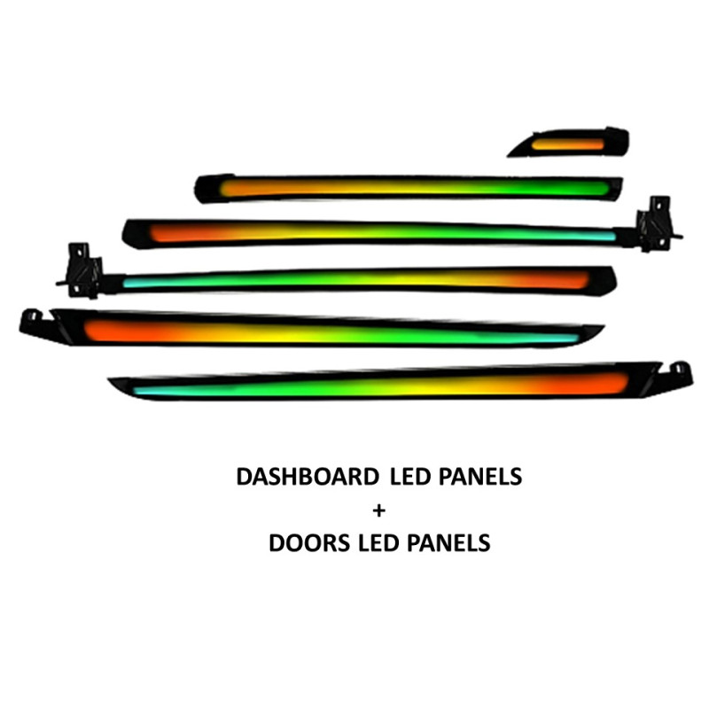 Ambient interior lighting FORS.auto for Lexus ES 2021-2023 (Dynamic Rainbow Kit)-20 LEDs