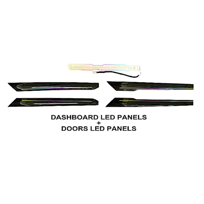 Ambient interior lighting FORS.auto for Lexus RX 2016-2021 (Rainbow Kit)-17 LEDs