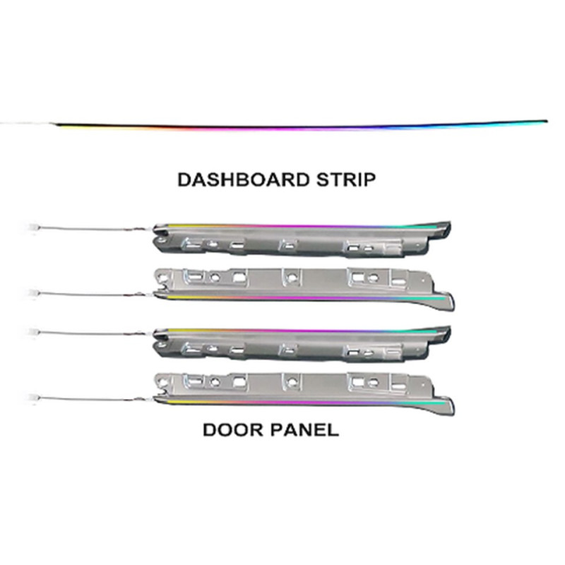 Ambient interior lighting FORS.auto for Mazda 6/Atenza 2020 (Silver, Rainbow Kit)-17 LEDs