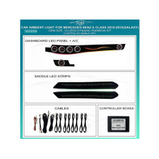 Ambient interior lighting FORS.auto for Mercedes-Benz E-Class 2010-2015 (Galaxy)-10 LEDs