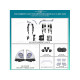 Ambient interior lighting FORS.auto for Mercedes-Benz GLC-Class X254 (Color Sync)-6 Sets Kit