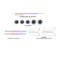 Ambient interior lighting FORS.auto for Mercedes-Benz GlA-Class W156/W117 2013-2019/A-Class W176 2013-2018/B-Class W246 2013-2019 (Rainbow Kit)-28 LEDs