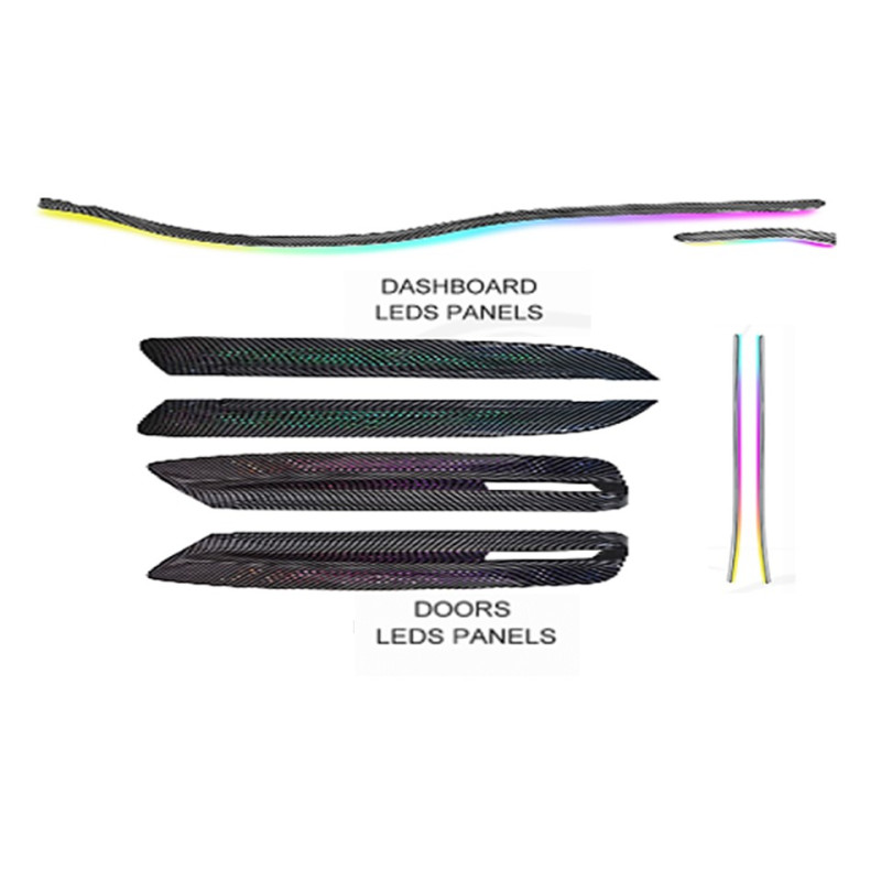Ambient interior lighting FORS.auto for Mercedes-Benz Vito 2016-2023 (Carbon Fiber)-22 LEDs