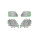Ambient interior lighting FORS.auto for Mercedes-Benz Vito/V-Class V260 2016-2023 (Luminous Cover)