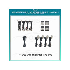 Ambient interior lighting FORS.auto for Mercedes-Benz E-Class W212 (Color Sync)-1 Set Kit