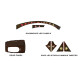 Ambient interior lighting FORS.auto for Nissan Patrol 2012-2018 (Peach Wood )-24 LEDs