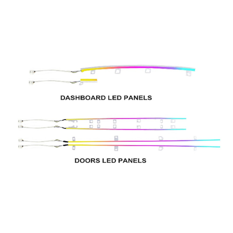 Ambient interior lighting FORS.auto for Porsche Panamera 2010-2016 (Rainbow Kit)-20 LEDs