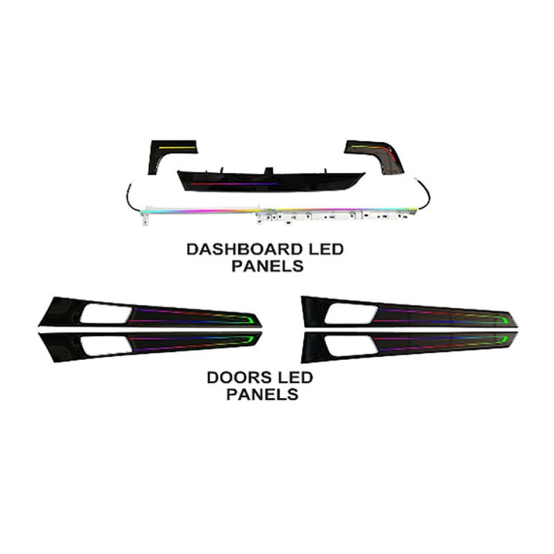 Ambient interior lighting FORS.auto for Porsche Panamera 2017-2021 (Rainbow Kit)-23 LEDs