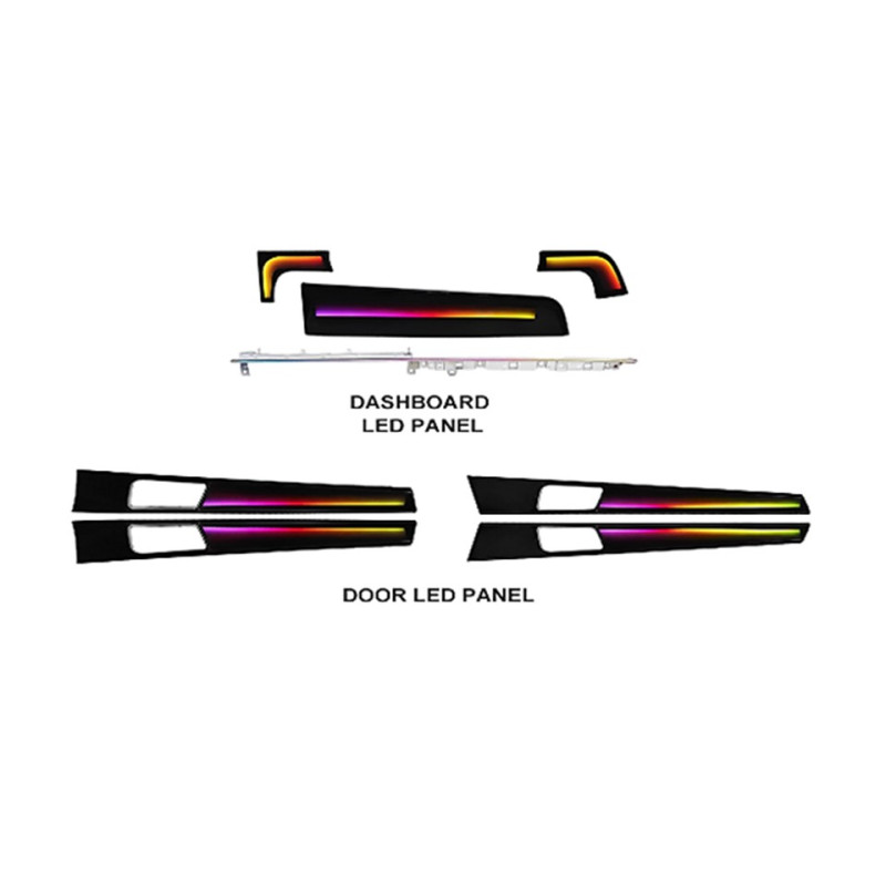 Ambient interior lighting FORS.auto for Porsche Panamera 2017-2023 (Dynamic Rainbow Kit)-22 LEDs