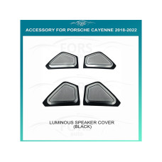 Ambient interior lighting FORS.auto for Porsche Cayenne 2018-2022 (Luminous Speaker Cover-Black)