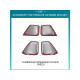 Ambient interior lighting FORS.auto for Porsche Cayenne 2010-2017 (Luminous Speaker Cover-Red)