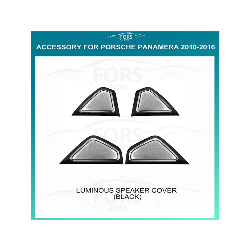 Ambient interior lighting FORS.auto for Porsche Panamera 2010-2016 (Luminous Speaker Cover-Black)