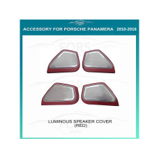 Ambient interior lighting FORS.auto for Porsche Panamera 2010-2016 (Luminous Speaker Cover-Red)