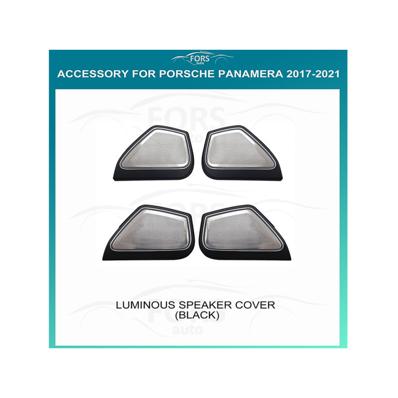 Ambient interior lighting FORS.auto for Porsche Panamera 2017-2021 (Luminous Speaker Cover-Black)