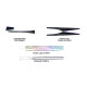 Ambient interior lighting FORS.auto for Toyota Avalon (Rainbow Kit)-23 LEDs