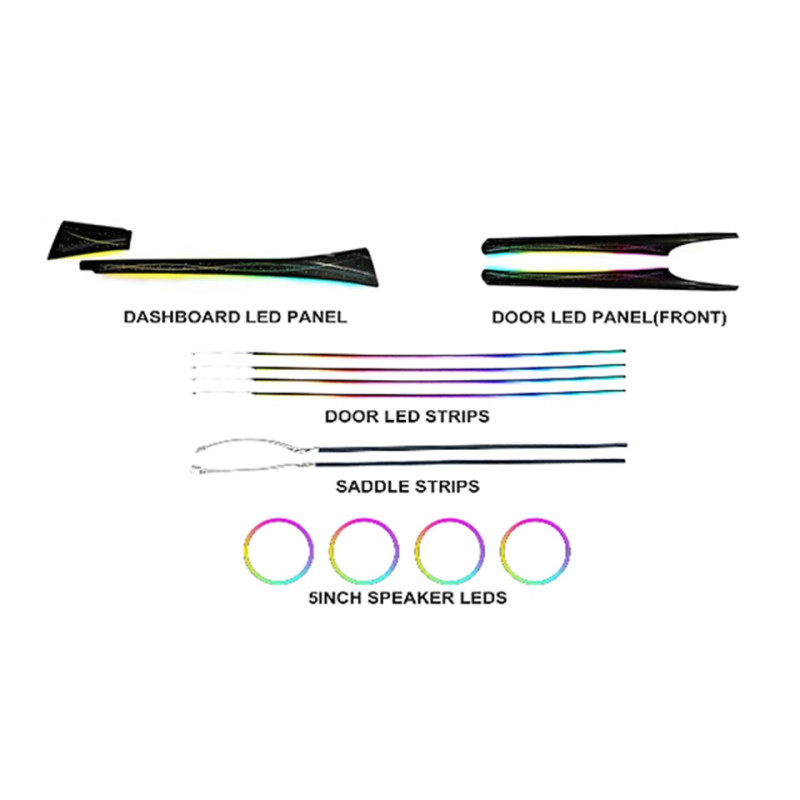 Ambient interior lighting FORS.auto for Toyota Avalon (Ribbon)-27 LEDs