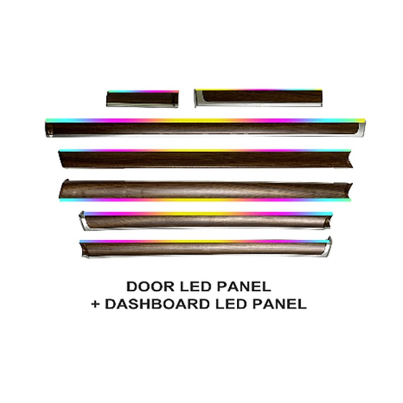 Ambient interior lighting FORS.auto for Toyota Land Cruiser 2010-2016 (Peach Wood)-19 LEDs