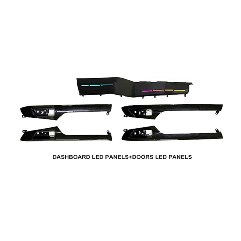 Ambient interior lighting FORS.auto for Toyota Highlander 2022 (Basic-Equipped)-18 LEDs