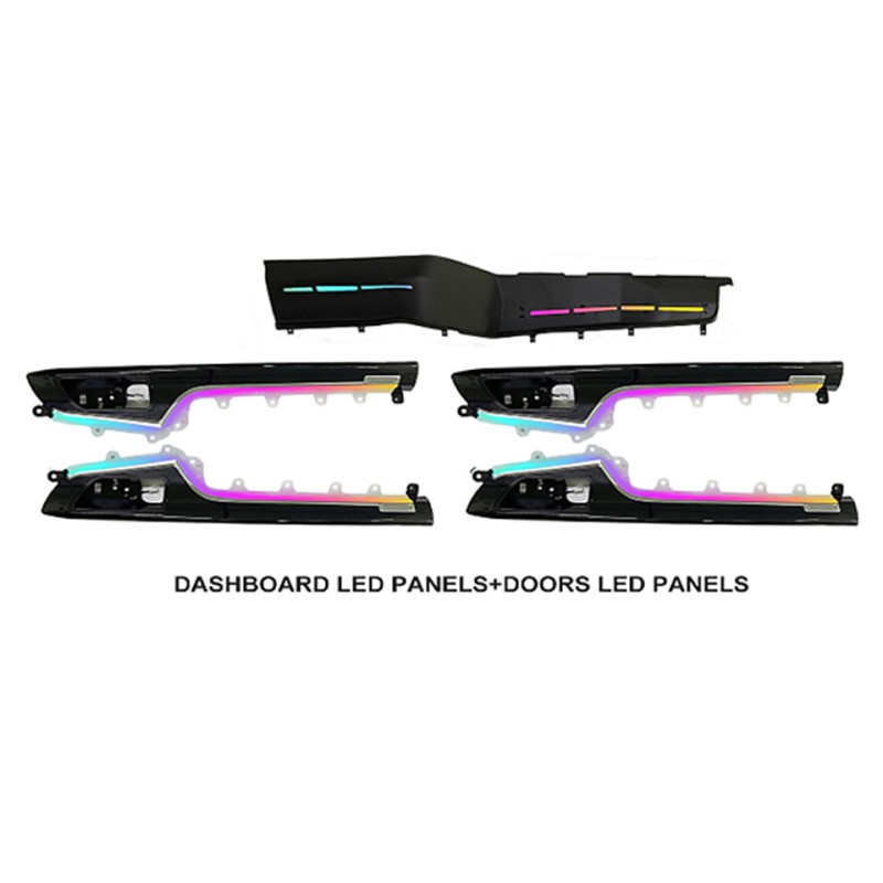 Ambient interior lighting FORS.auto for Toyota Highlander 2022 (High-Equipped)-18 LEDs