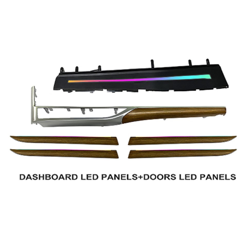Ambient interior lighting FORS.auto for Toyota Highlander 2015-2021 (Peach Wood)-17 LEDs