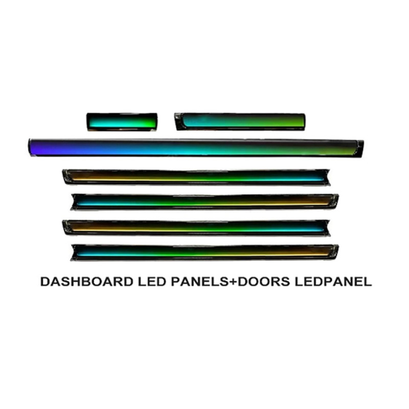 Ambient interior lighting FORS.auto for Toyota Land Cruiser 2008-2021 (Dynamic Rainbow Kit)-26 LEDs
