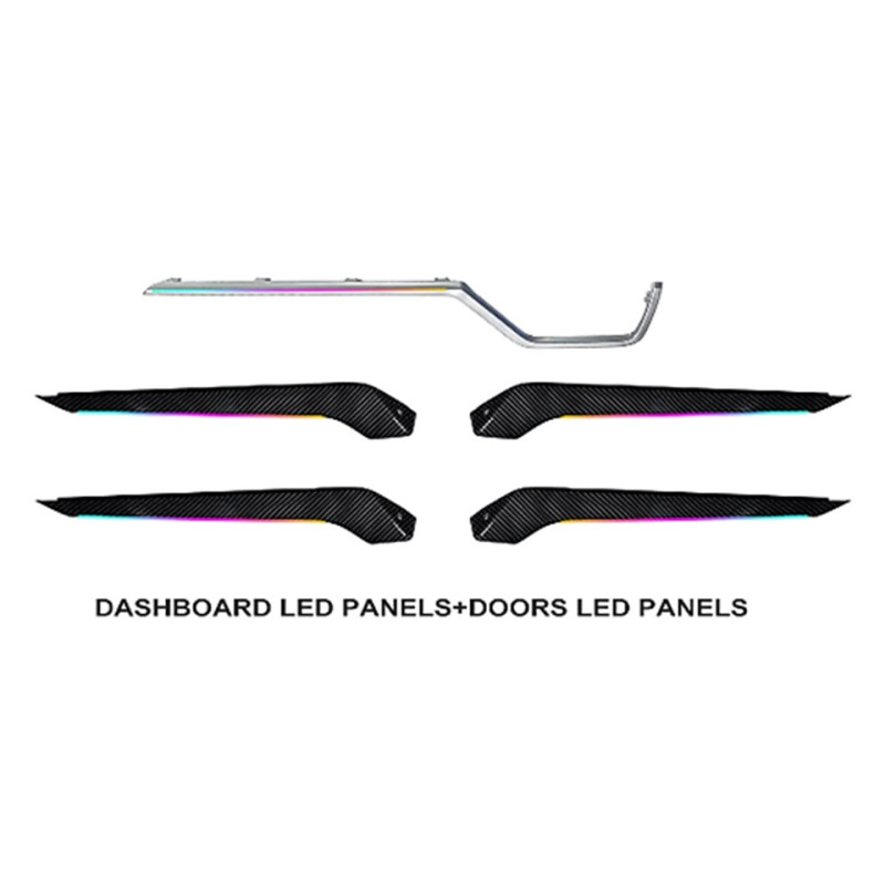 Ambient interior lighting FORS.auto for Toyota RAV4 2020-2021 (Carbon Fiber)-18 LEDs