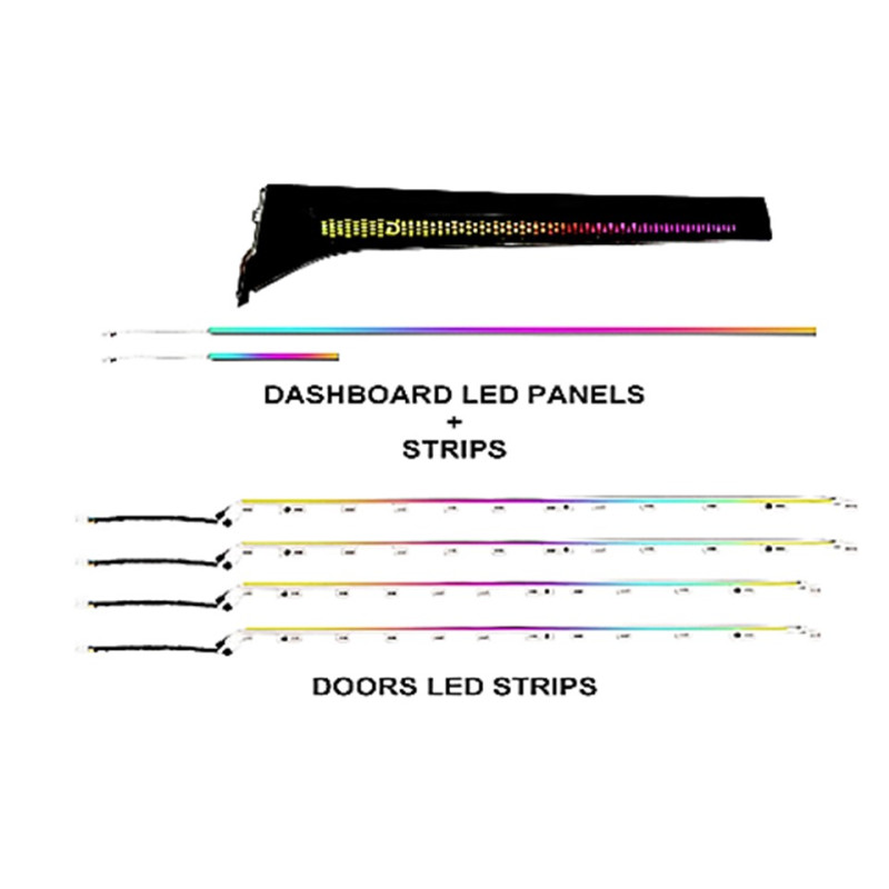 Ambient interior lighting FORS.auto for Volkswagen Passat 2019-2023 (Dragon Scale)-19 LEDs