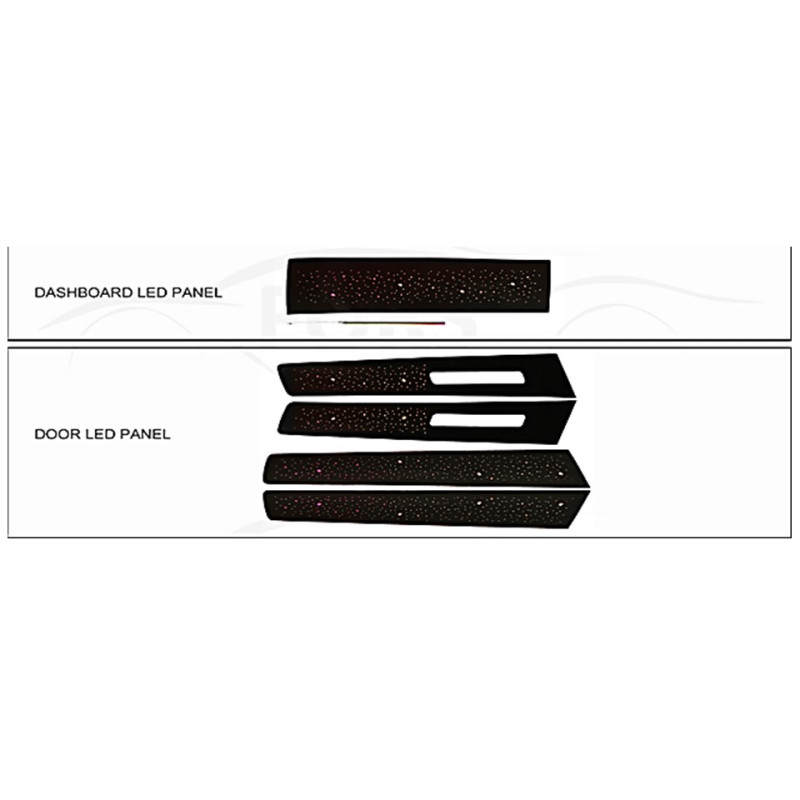 Ambient interior lighting FORS.auto for Volkswagen Touareg 2011-2018 (High Equipped-Equipped-Starry)-18 LEDs
