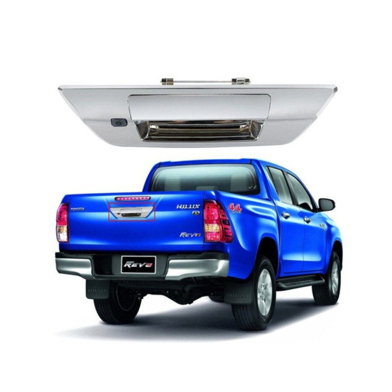 Rearview camera FORS.auto F-KA484 for Toyota Hilux Revo (CVBS/AHD, silver) 2015+