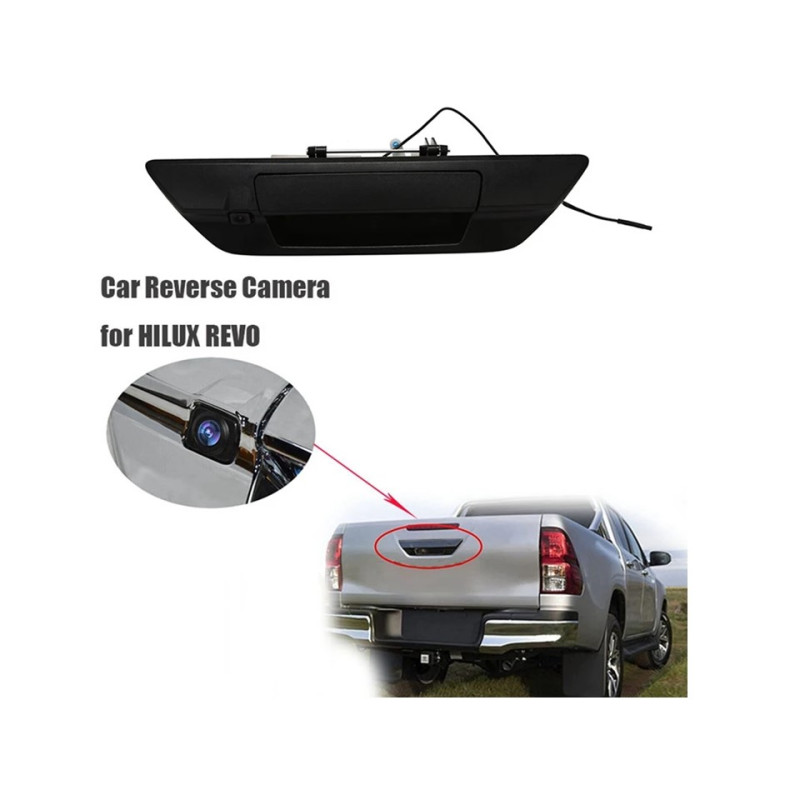 Rearview camera FORS.auto FS-KA484 for Toyota Hilux Revo (CVBS/AHD, Black) 2015+