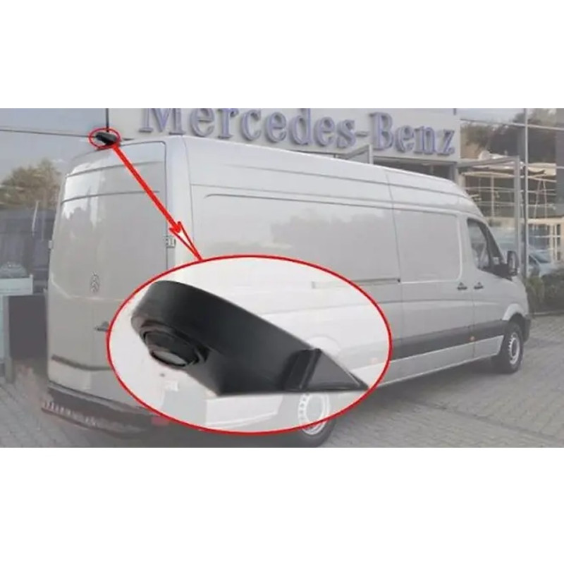 Rearview camera FORS.auto FS-HD-SL909CL for roof for Mercedes-Benz/Volkswagen/Ford/Peugeot/Citroen/Fiat ( CVBS, Black )