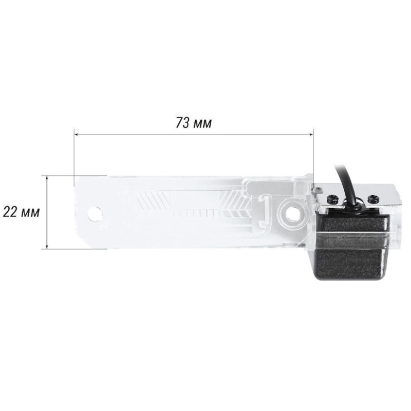 Built-in rearview camera FORS.auto FS-8059 (170-CVBS-RCA) for VW Passat B5-B6/Touran 2003-2015/Golf V/Jetta 2005-2011/Multivan/Transporter/Caravelle 2003+/Caddy 2004+/Eos 2005+/Skoda Superb 2002-2008