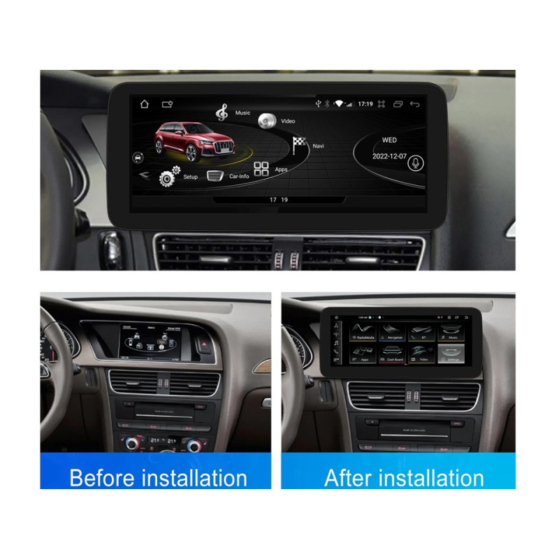 Android head unit FORS.auto for Audi A4/A5/S4/S5/RS4/RS5/B8 MMI-3G High (4+32Gb, 10.25") 2009-2016