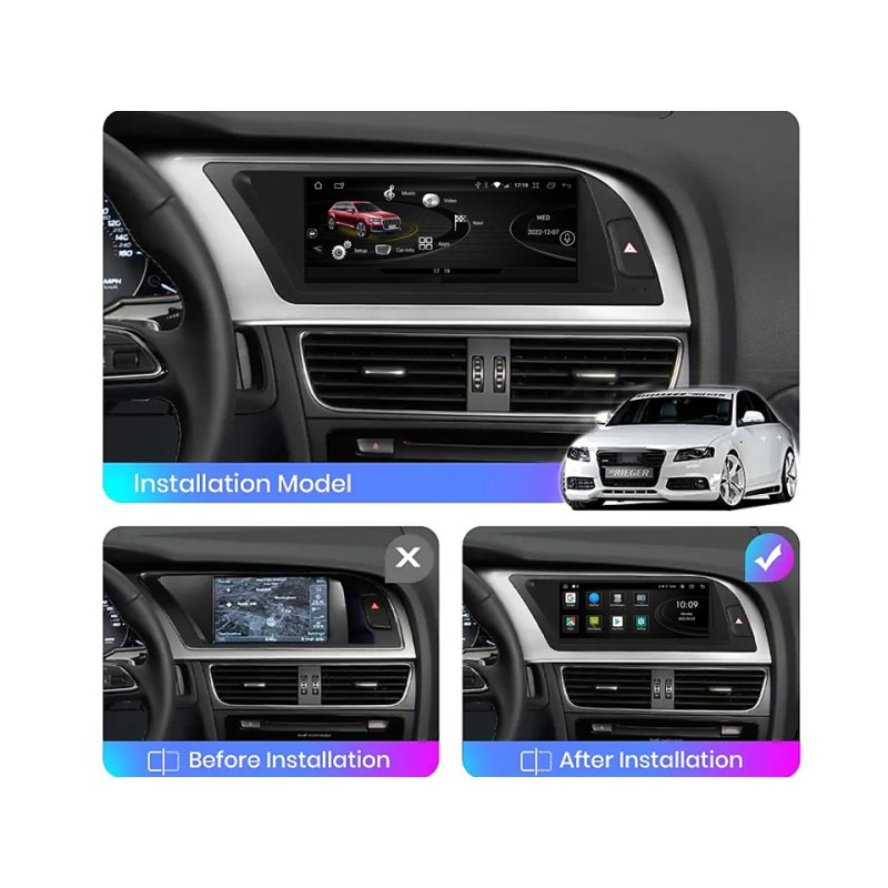 Android head unit FORS.auto for Audi A4/A5/S4/S5/RS4/RS5/B8 MMI-2G (4+32Gb, 8.8’’) 2008-2009