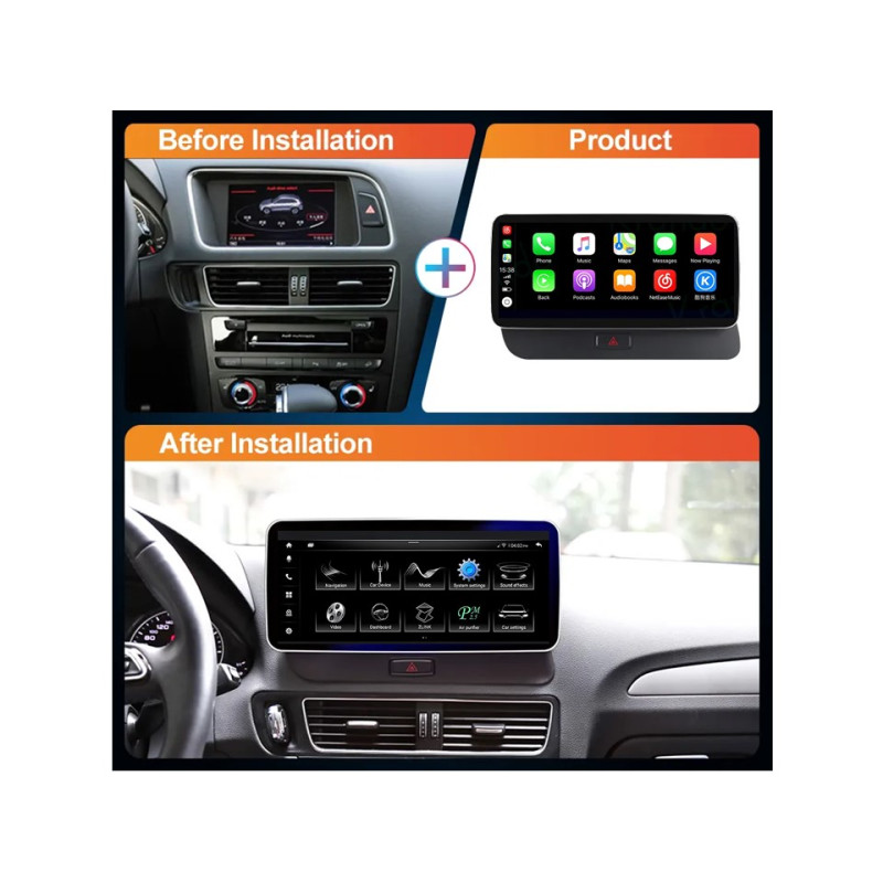 Android head unit FORS.auto for Audi Q5/SQ5 MMI-3G High (8+64Gb, 12.3") 2010-2016