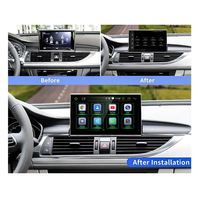 Android head unit FORS.auto for Audi A6/S6/RS6 RMC (8+64Gb, 9") 2012-2019