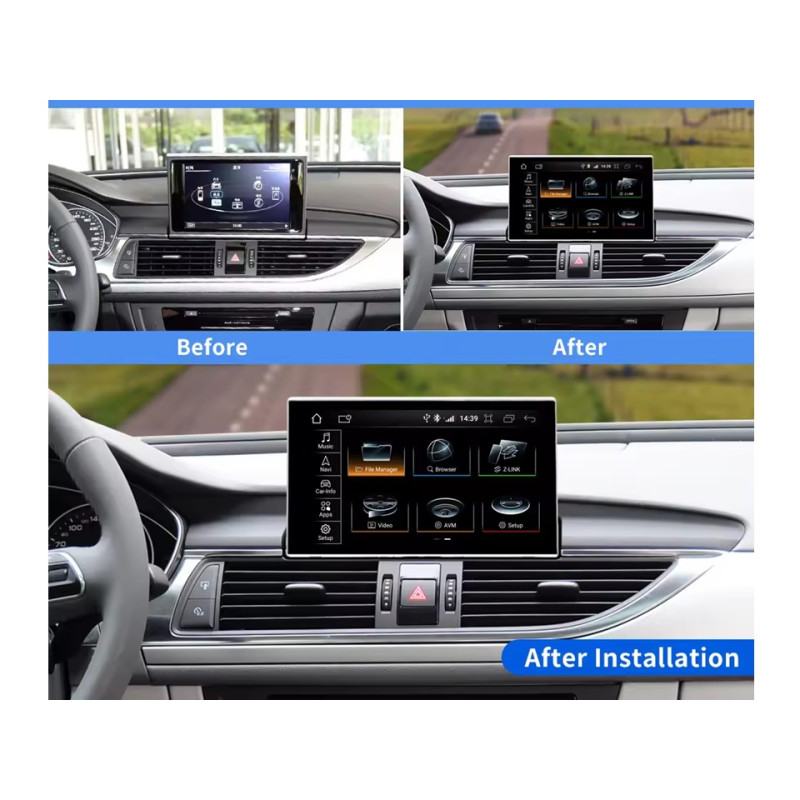 Android head unit FORS.auto for Audi A6/S6/RS6 RMC (4+32Gb, 9") 2012-2019