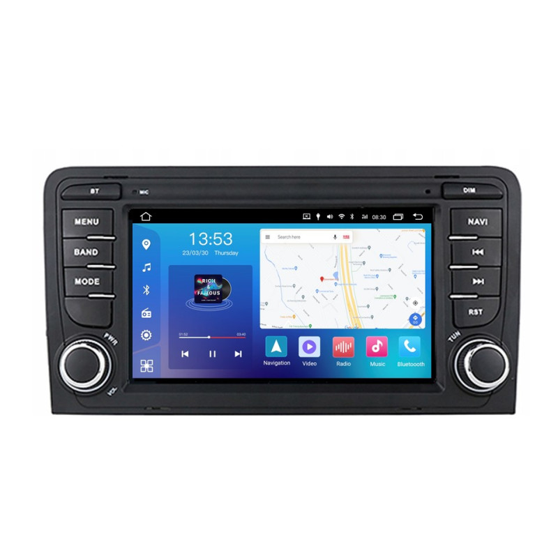Android head unit FORS.auto FS 2 PRO for Audi A3 (7", 2+32Gb, CarPlay) 2005-2012