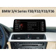 Android head unit FORS.auto for BMW 3/4 Series F30/F32/F33/F36 CIC (8+64Gb, 10.25") 2012-2013