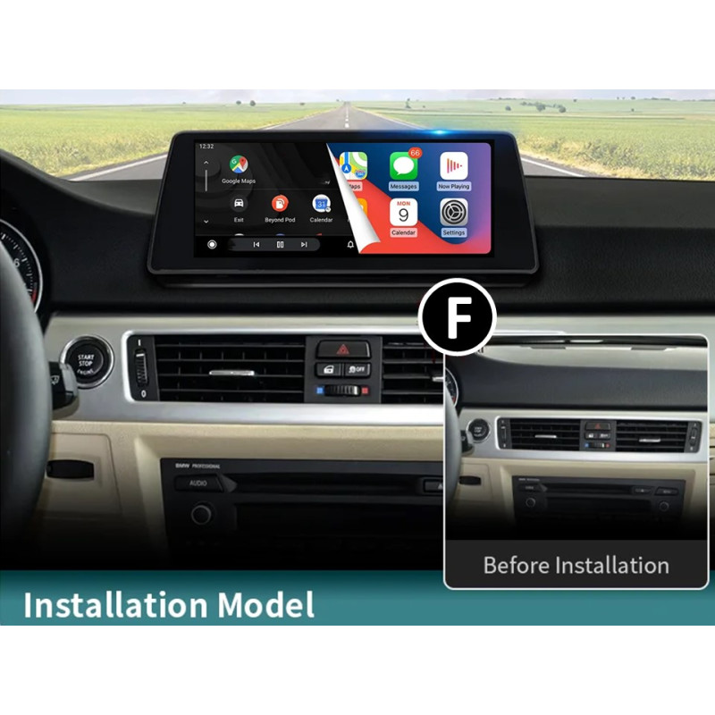 Android head unit FORS.auto for BMW 3 Series E90/E91/E92/E93 CCC (4+32Gb, 10.25") 2005-2009