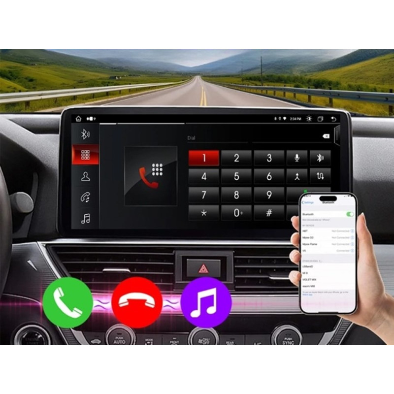 Android head unit FORS.auto for BMW X3 E83 (8+64Gb, 12.3") 2006-2010