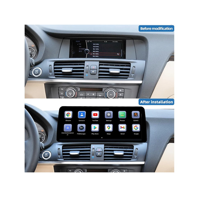 Android head unit FORS.auto for BMW X3/X4 F25/26 EVO (4+32Gb, 10.25") 2016-2018