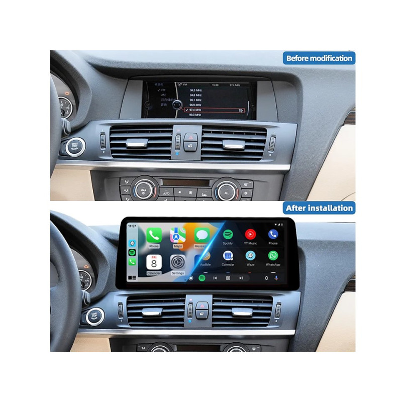 Android head unit FORS.auto for BMW X3/X4 F25/26 NBT (4+32Gb, 12.3") 2013-2016