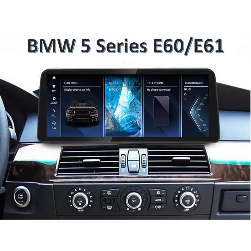 Android head unit FORS.auto for BMW 5 Series E60/E61 CCC (8+64Gb, 12.3") 2003-2008
