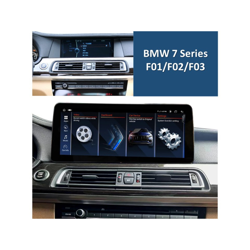Android head unit FORS.auto for BMW 7 Series F01/F02/F03 CIC (8+64Gb, 12.3") 2013-2015