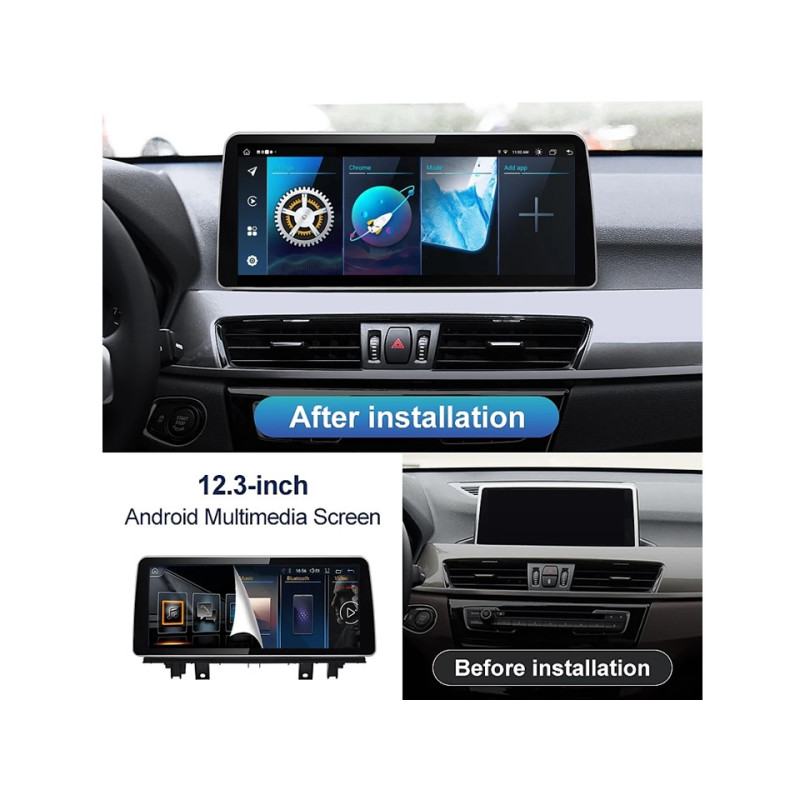 Android head unit FORS.auto for BMW X1/X2 F48/F49 EVO (8+64Gb, 10.25") 2016-2018