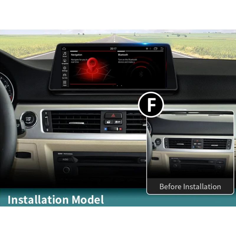 Android head unit FORS.auto for BMW 3 Series E90/E91/E92/E93 CIC (8+64Gb, 10.25") 2009-2012