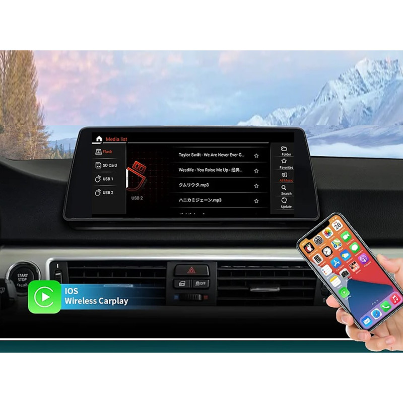 Android head unit FORS.auto for BMW 3 Series E90/E91/E92/E93 CIC (8+64Gb, 12.3") 2009-2012