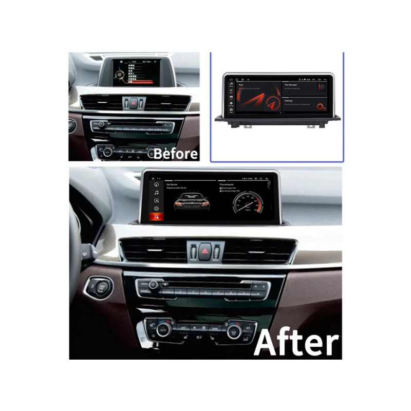 Android head unit FORS.auto for BMW X1/X2 F48/F49 NBT (4+32Gb, 12.3") 2016-2018
